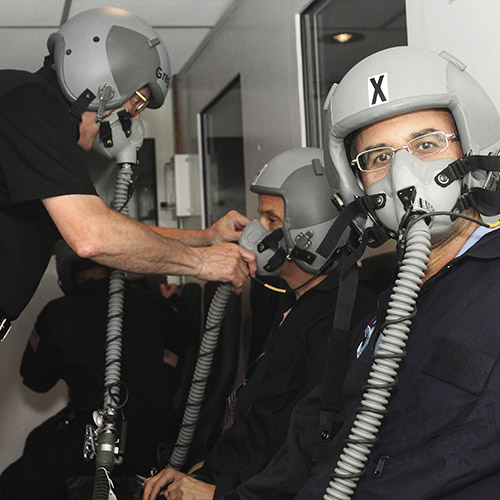 Altitude chambers for hypoxia and rapid decompression training for civil aviation